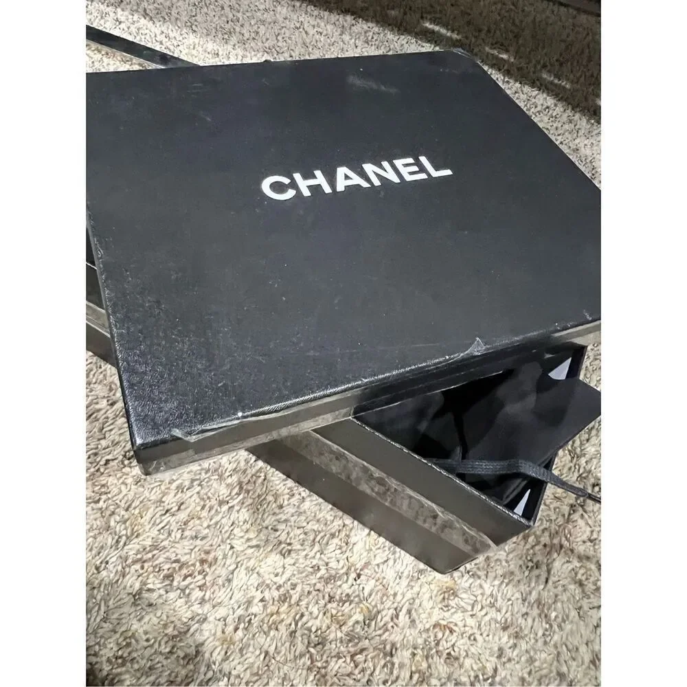 Chanel black sneakers size 36